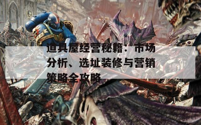道具屋经营秘籍：市场分析、选址装修与营销策略全攻略