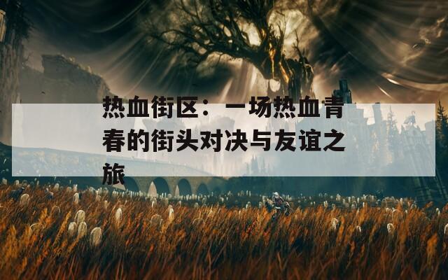 热血街区：一场热血青春的街头对决与友谊之旅