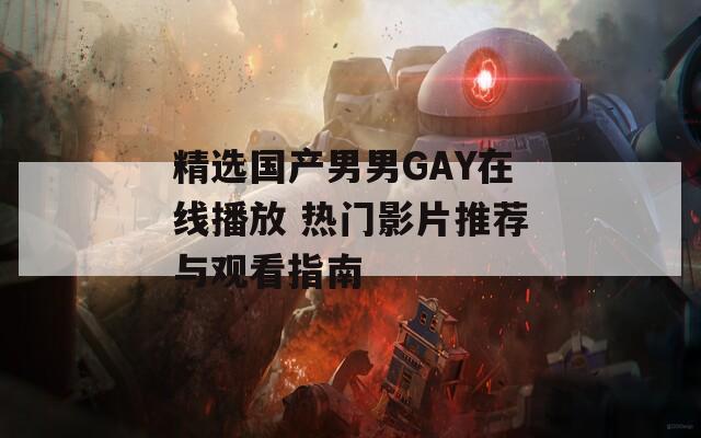 精选国产男男GAY在线播放 热门影片推荐与观看指南