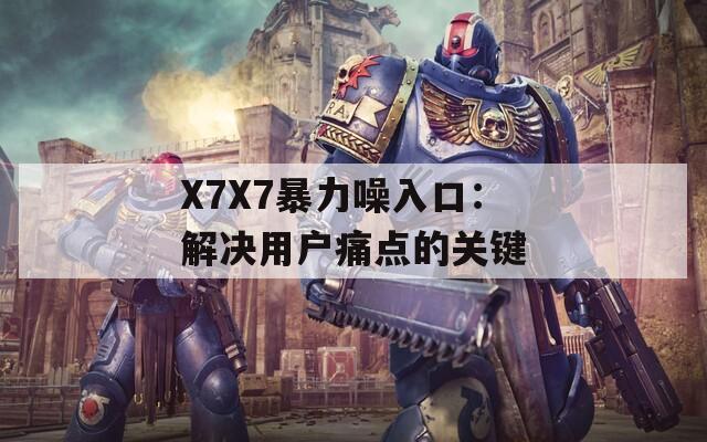 X7X7暴力噪入口：解决用户痛点的关键