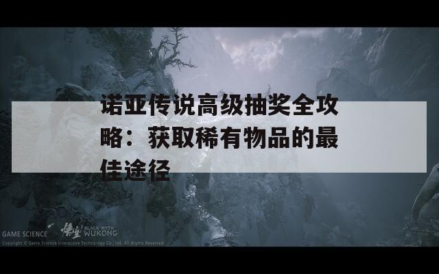 诺亚传说高级抽奖全攻略：获取稀有物品的最佳途径