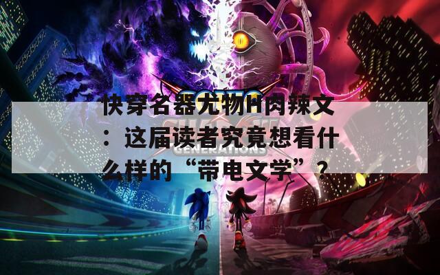 快穿名器尤物H肉辣文：这届读者究竟想看什么样的“带电文学”？