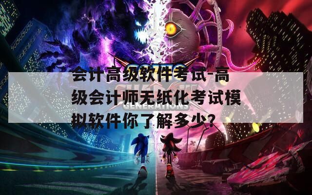 会计高级软件考试-高级会计师无纸化考试模拟软件你了解多少？